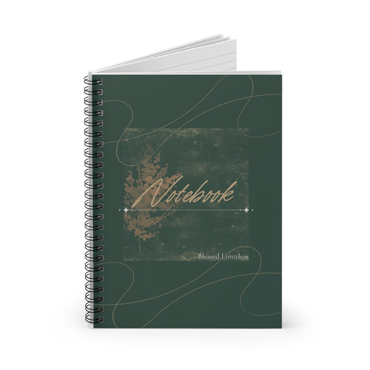 Green Spiral Notebook - Ruled Line