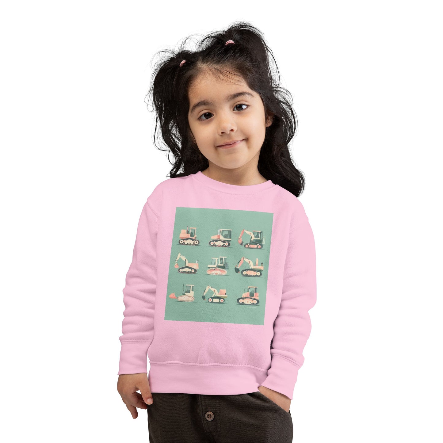 Digger Sweatshirt – Fun Construction Design Toddler Sweatshirt