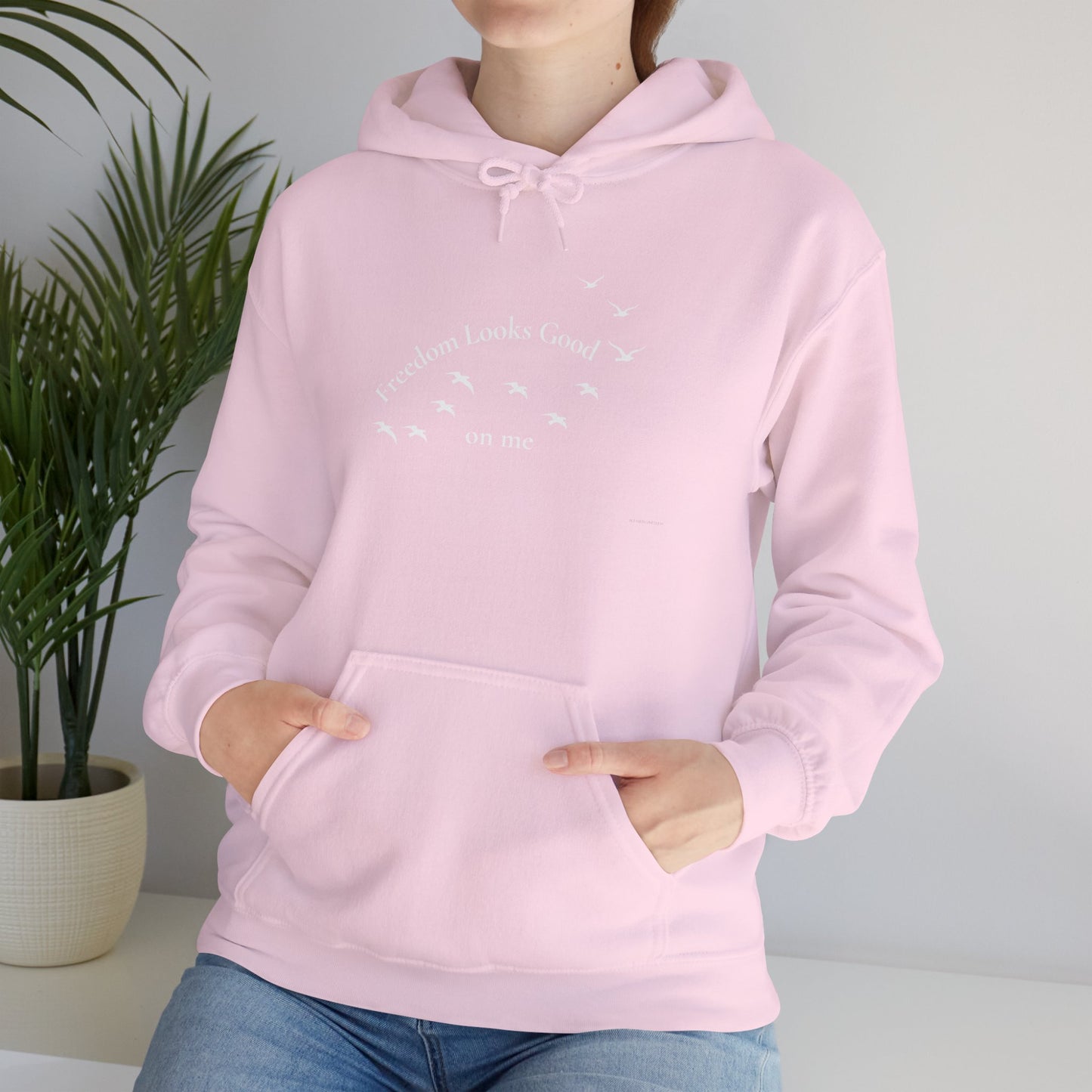 Freedom Looks Good on Me Hoodie – A Bold Faith & Confidence Statement Unisex Heavy Blend™ Hooded Sweatshirt