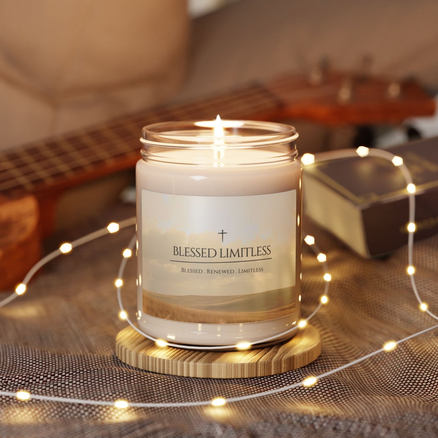 Blessed Limitless Candle – A Faith-Inspired Reminder of Purpose & Possibility Scented Soy Candle, 9oz