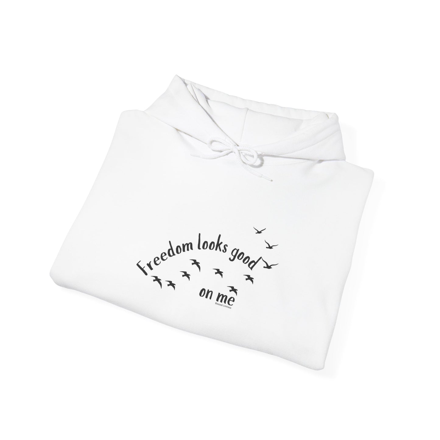 Freedom Looks Good on Me Hoodie – A Bold Faith & Confidence Statement Unisex Heavy Blend™ Hooded Sweatshirt
