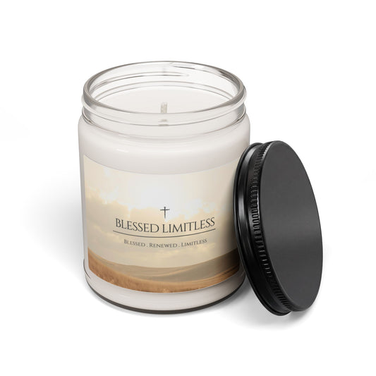 Blessed Limitless Candle – A Faith-Inspired Reminder of Purpose & Possibility Scented Soy Candle, 9oz