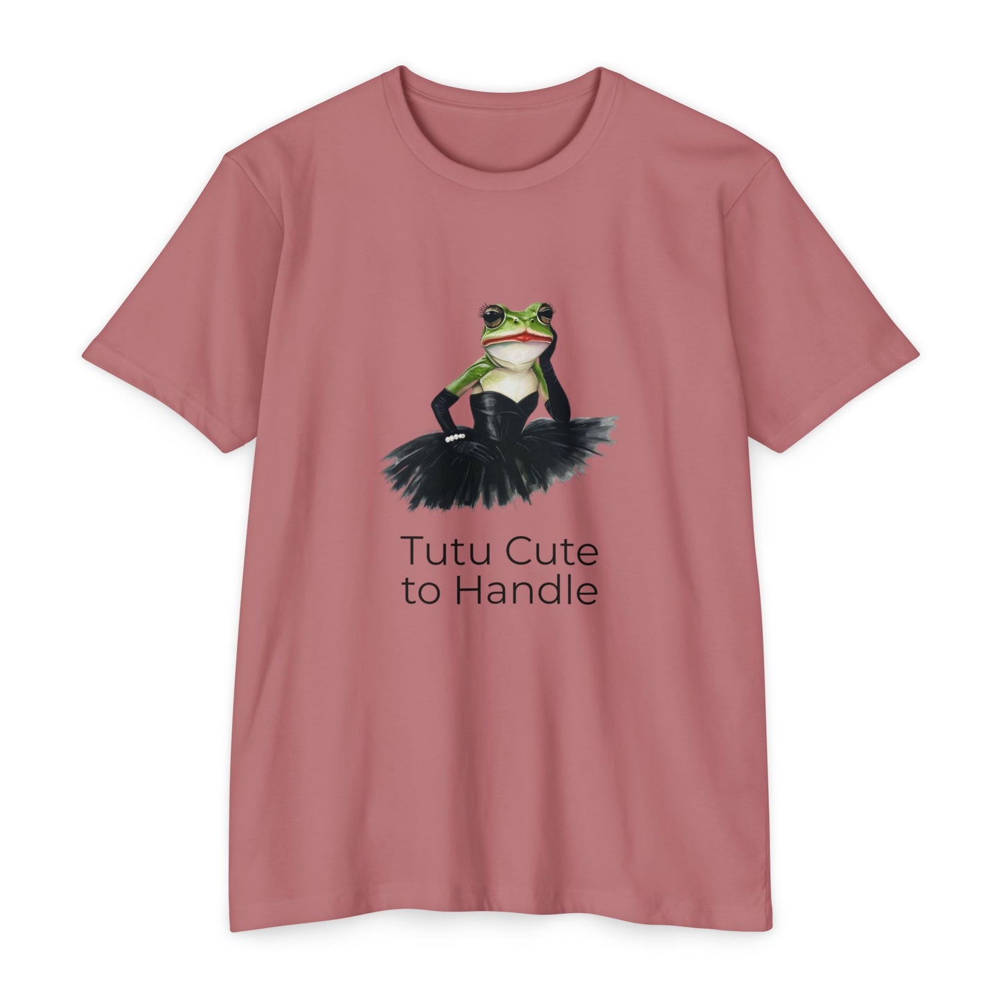 Tutu Cute to Handle Frog T-Shirt | Frog in Tutu Illustration Tee