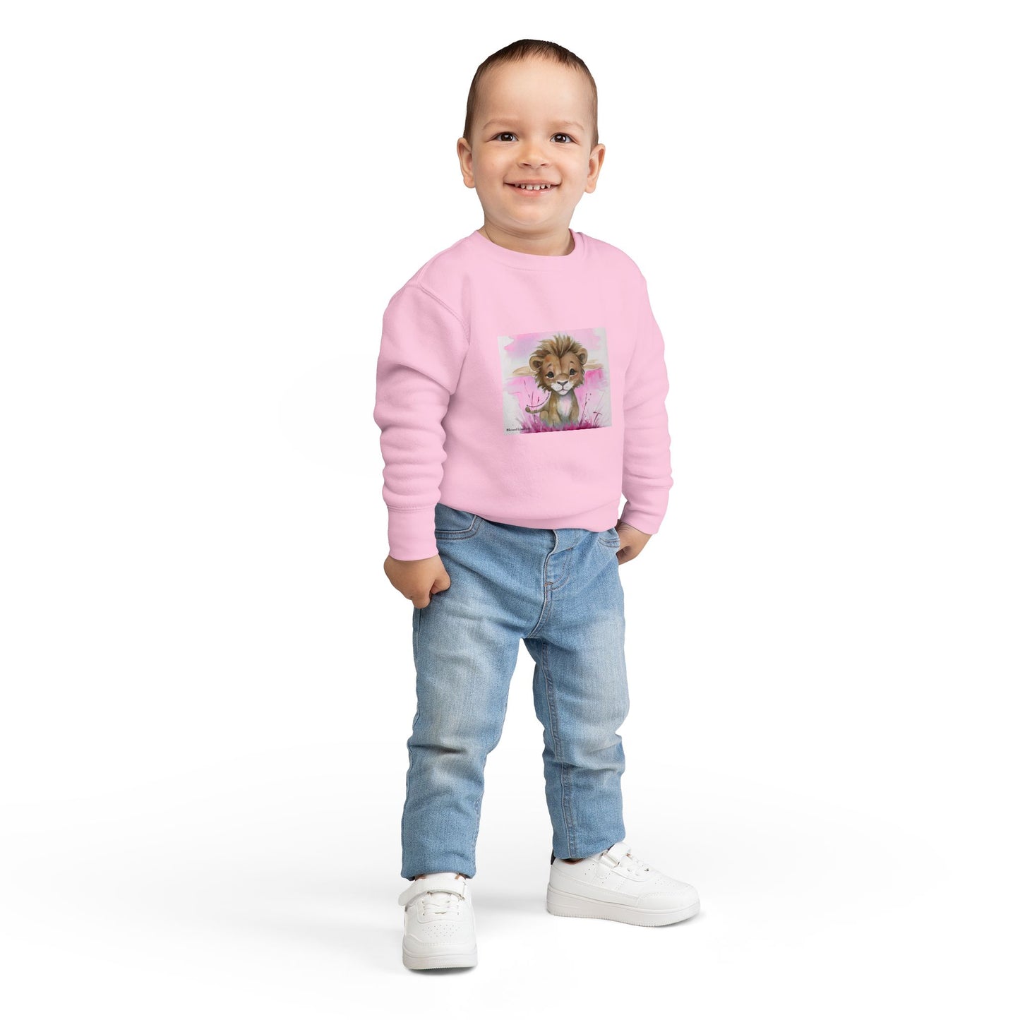 Kids “Be Strong & Courageous” Lion Shirt – Joshua 1:9 Toddler Sweatshirt