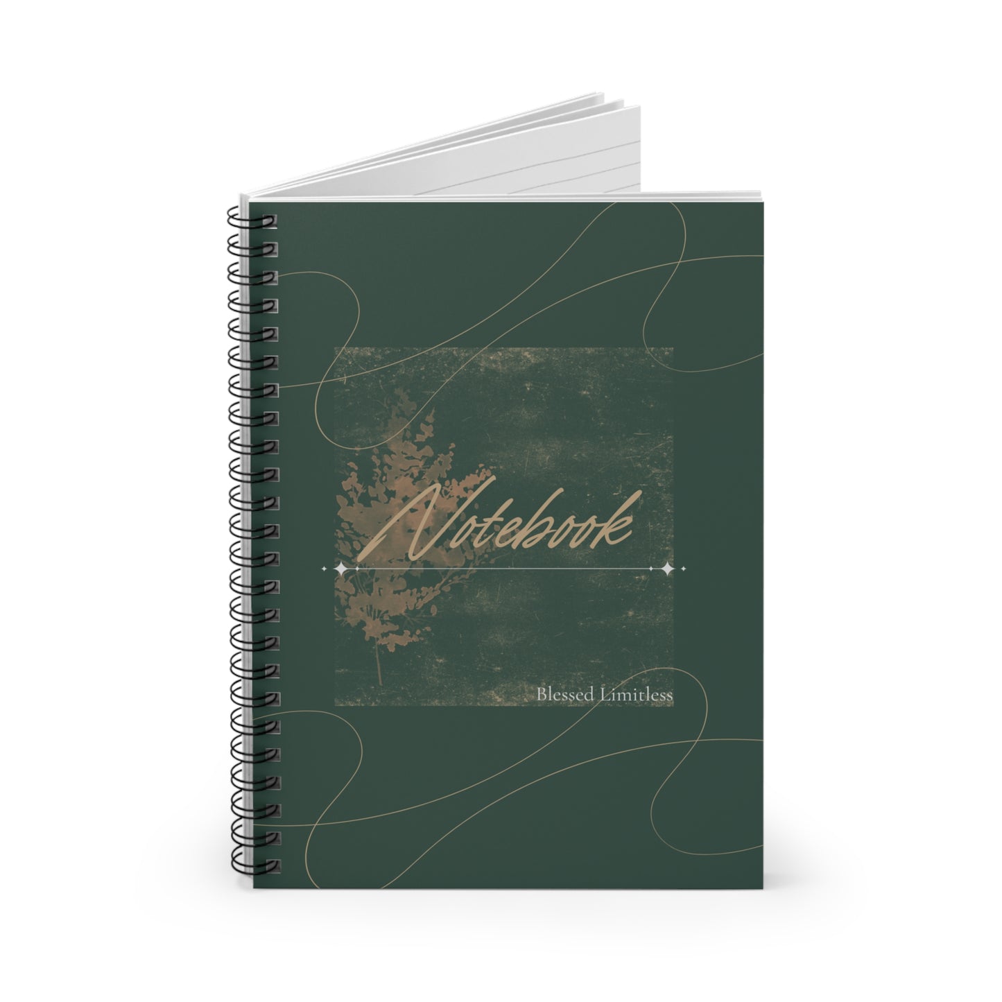 Green Spiral Notebook - Ruled Line