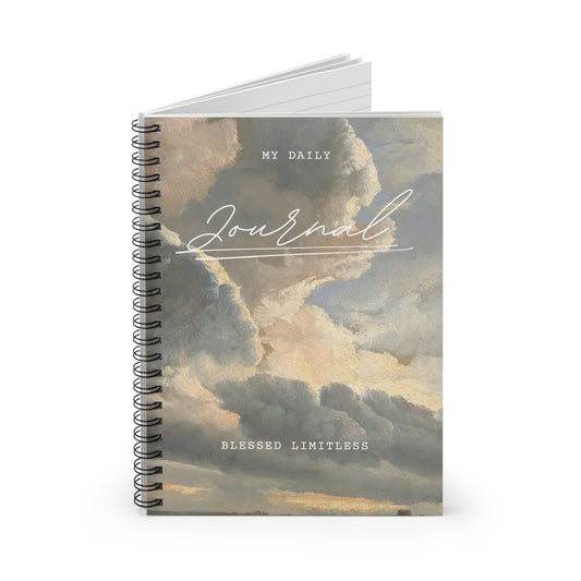 Cloudscape 'My Daily Journal' Spiral Notebook | Ruled Lined Journal