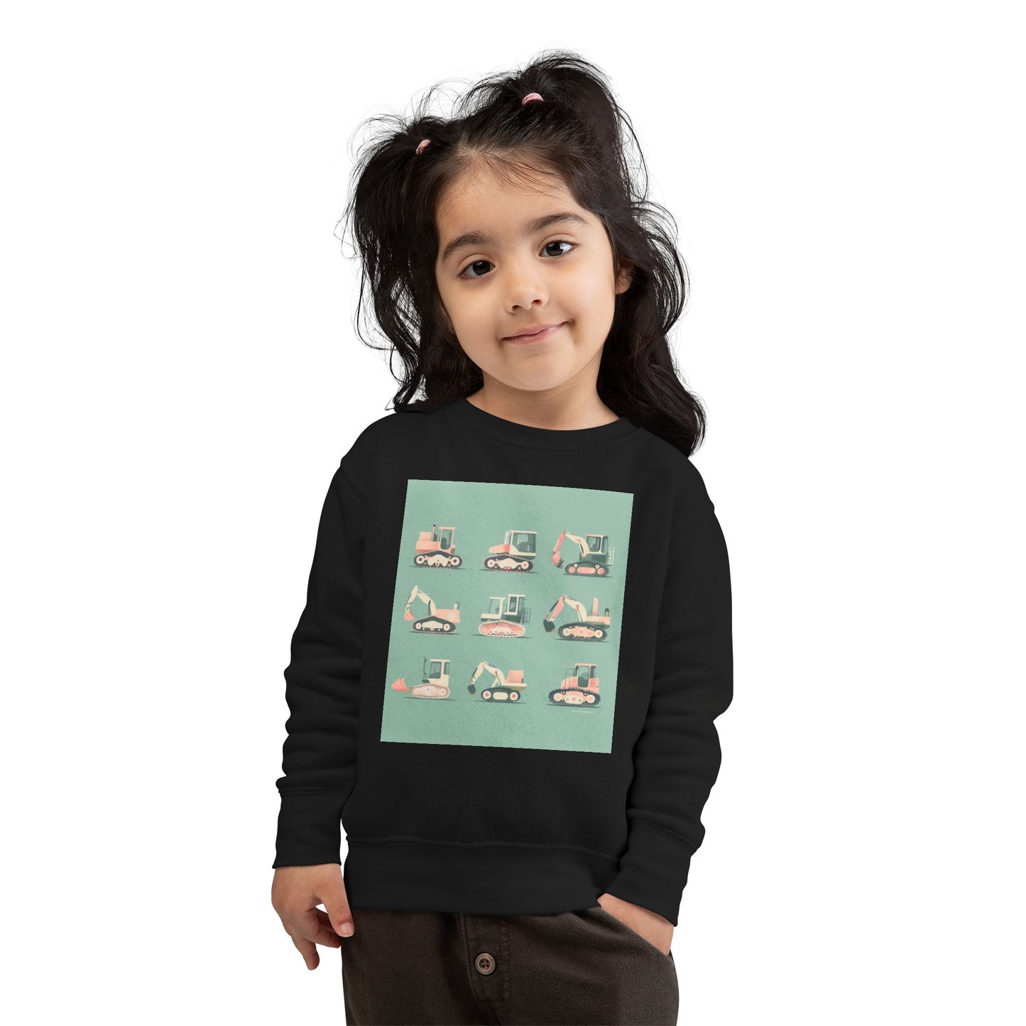 Digger Sweatshirt – Fun Construction Design Toddler Sweatshirt