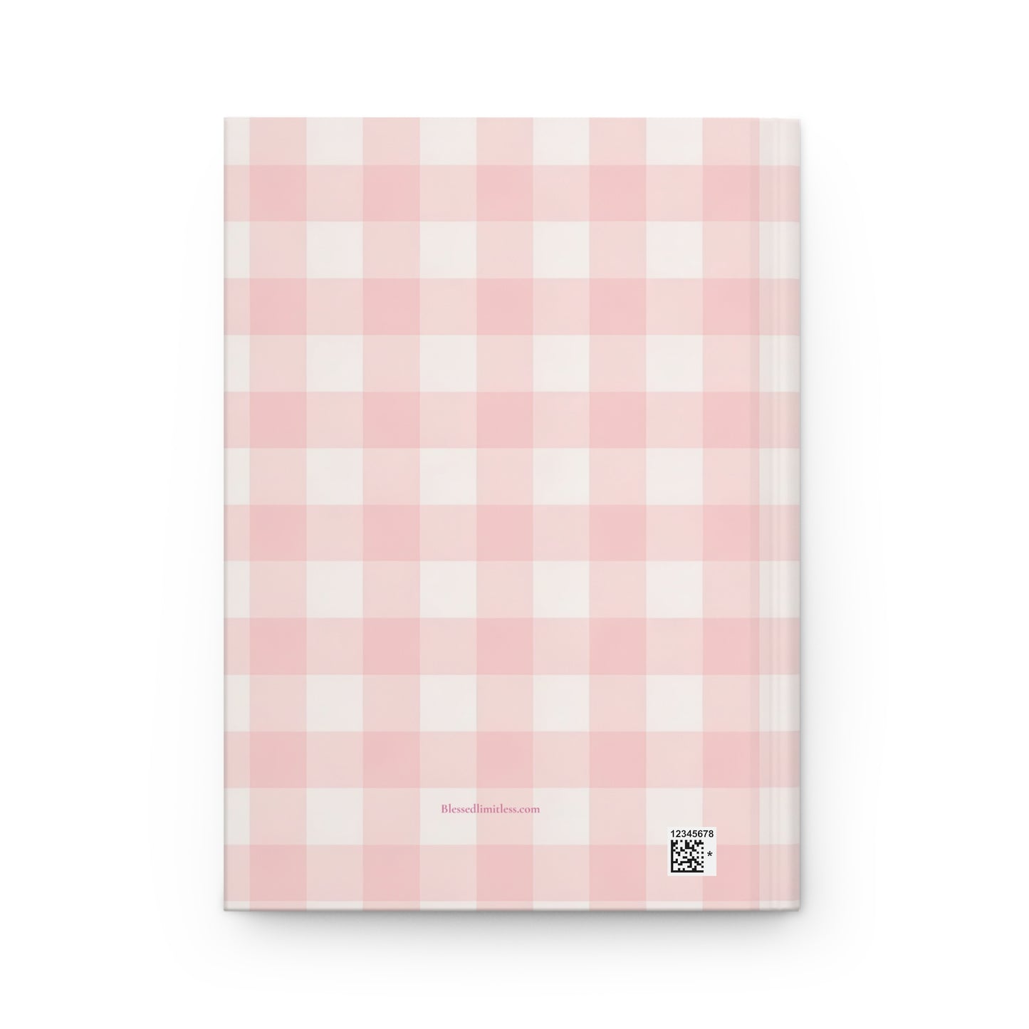 Pregnancy Journal — "Wishes While I Wait for You" Pink Gingham Hardcover