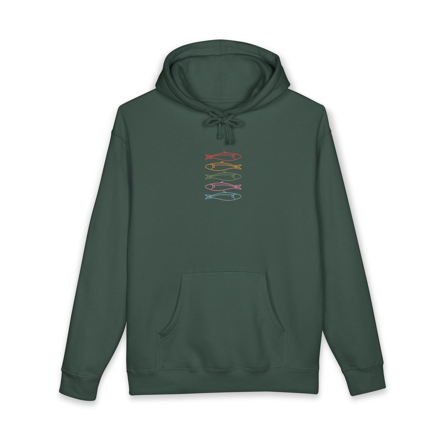 "Fisher of Men" Christian Hoodie – Faith-Based Graphic Pullover -Unisex Heavyweight Hooded Sweatshirt