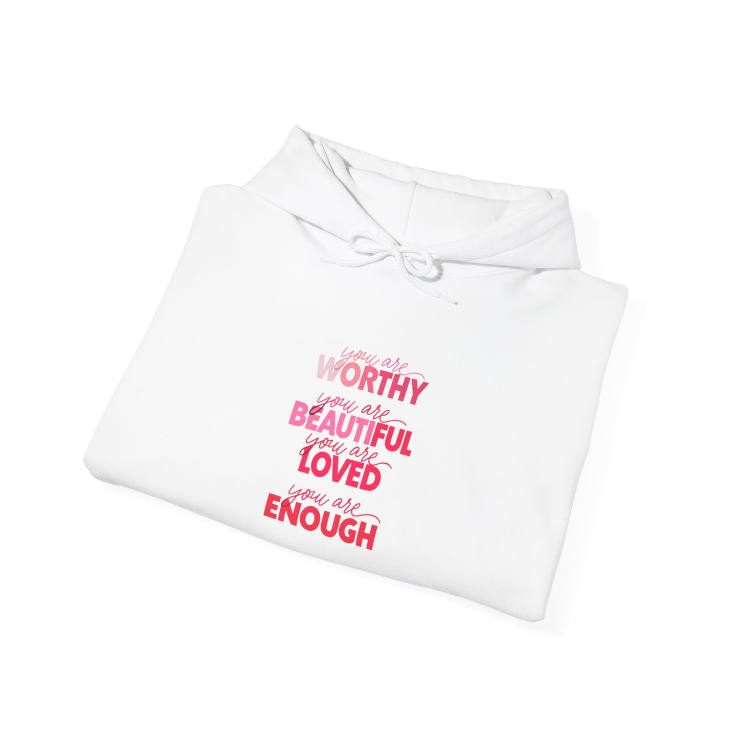 You Are Worthy Hoodie – A Confidence & Encouragement Statement Unisex Heavy Blend™ Hooded Sweatshirt
