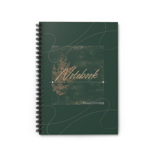Green Spiral Notebook - Ruled Line