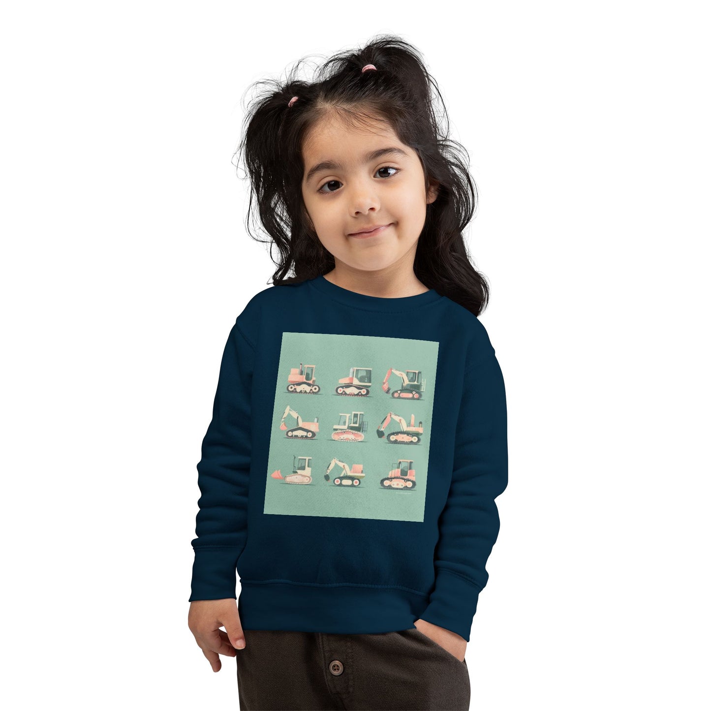 Digger Sweatshirt – Fun Construction Design Toddler Sweatshirt