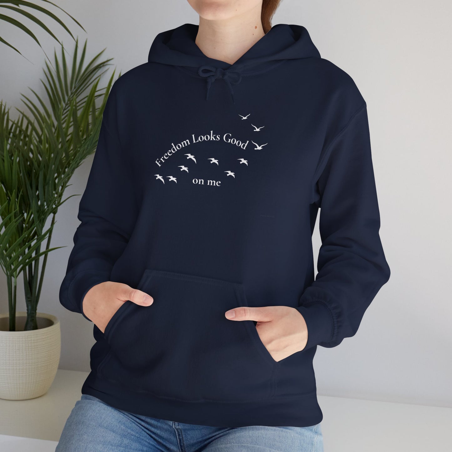 Freedom Looks Good on Me Hoodie – A Bold Faith & Confidence Statement Unisex Heavy Blend™ Hooded Sweatshirt