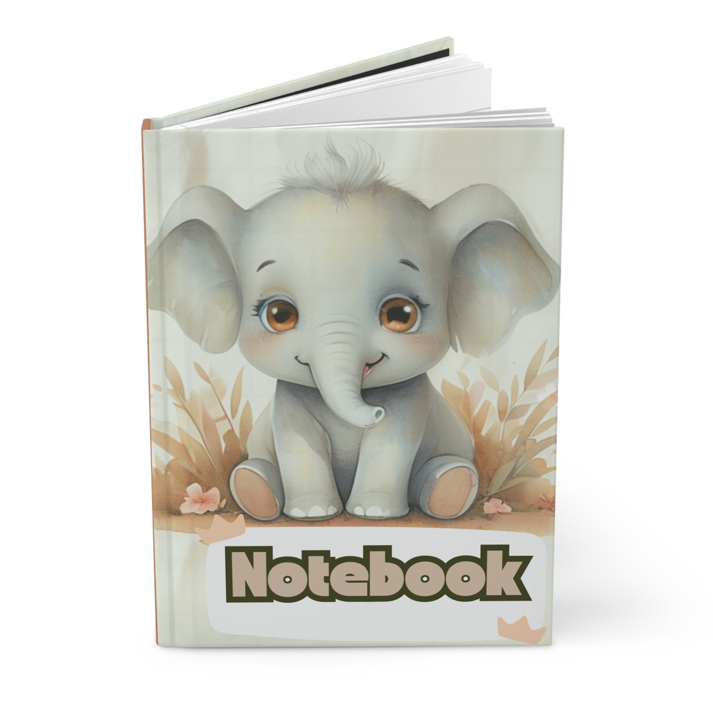 Baby Elephant Hardcover Journal