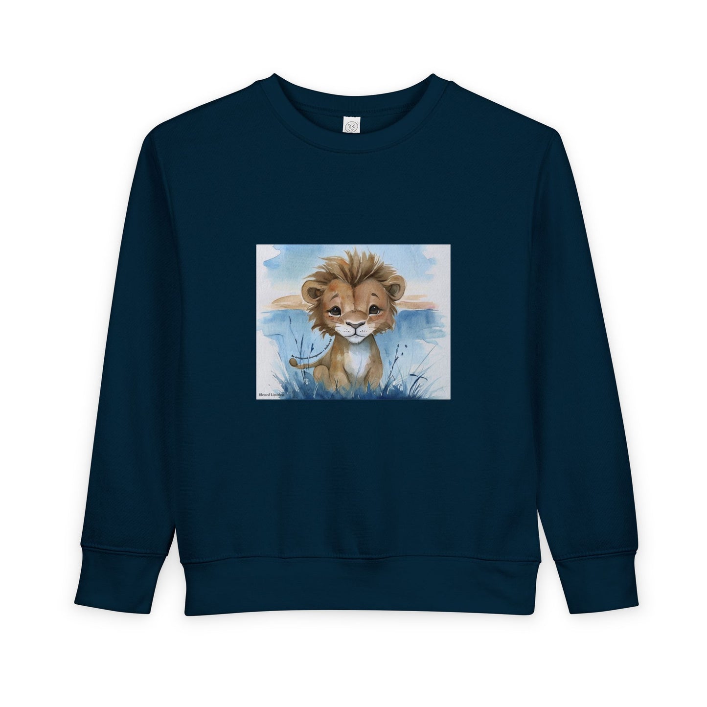 Kids “Be Strong & Courageous” Lion Shirt – Joshua 1:9 Toddler Sweatshirt