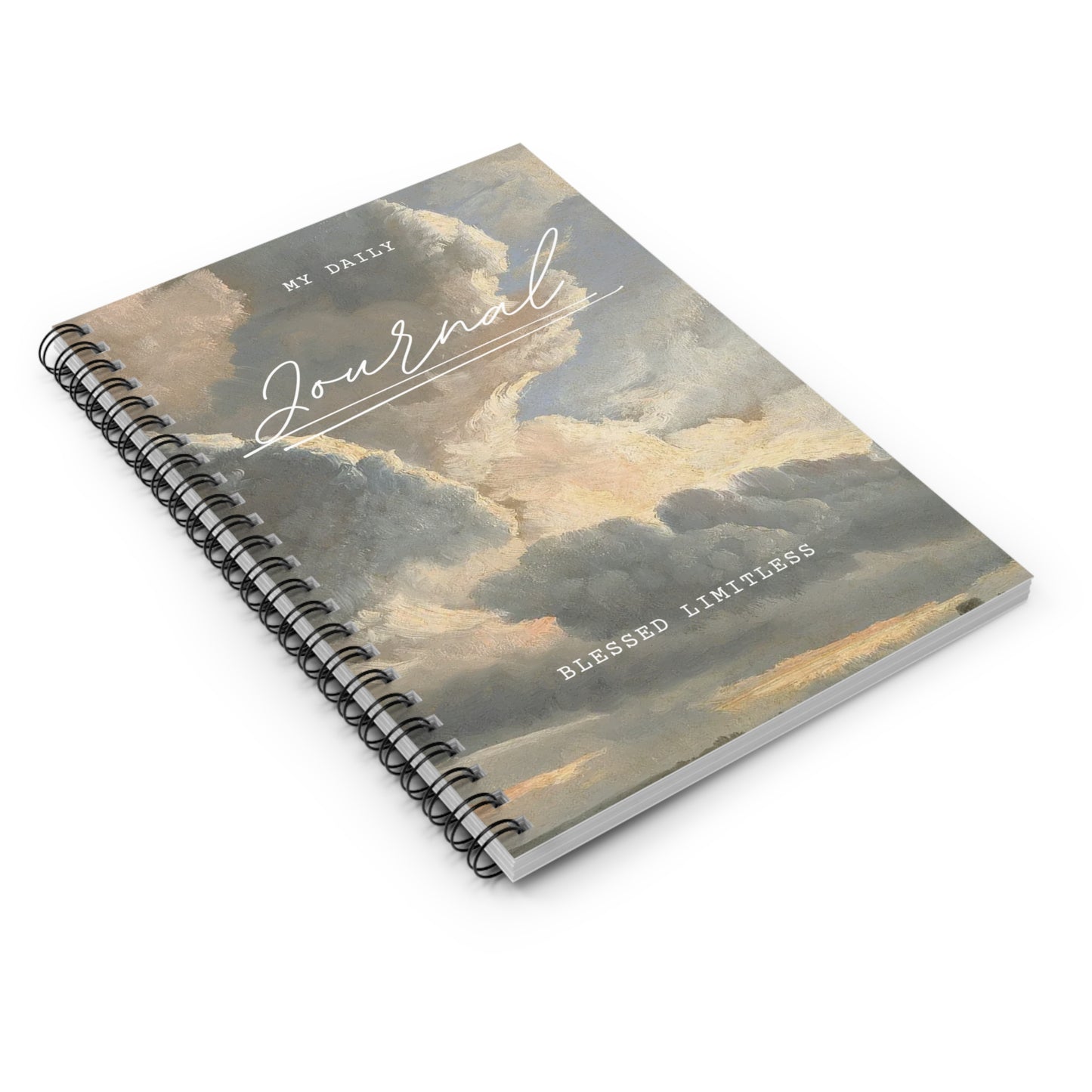 Cloudscape 'My Daily Journal' Spiral Notebook | Ruled Lined Journal