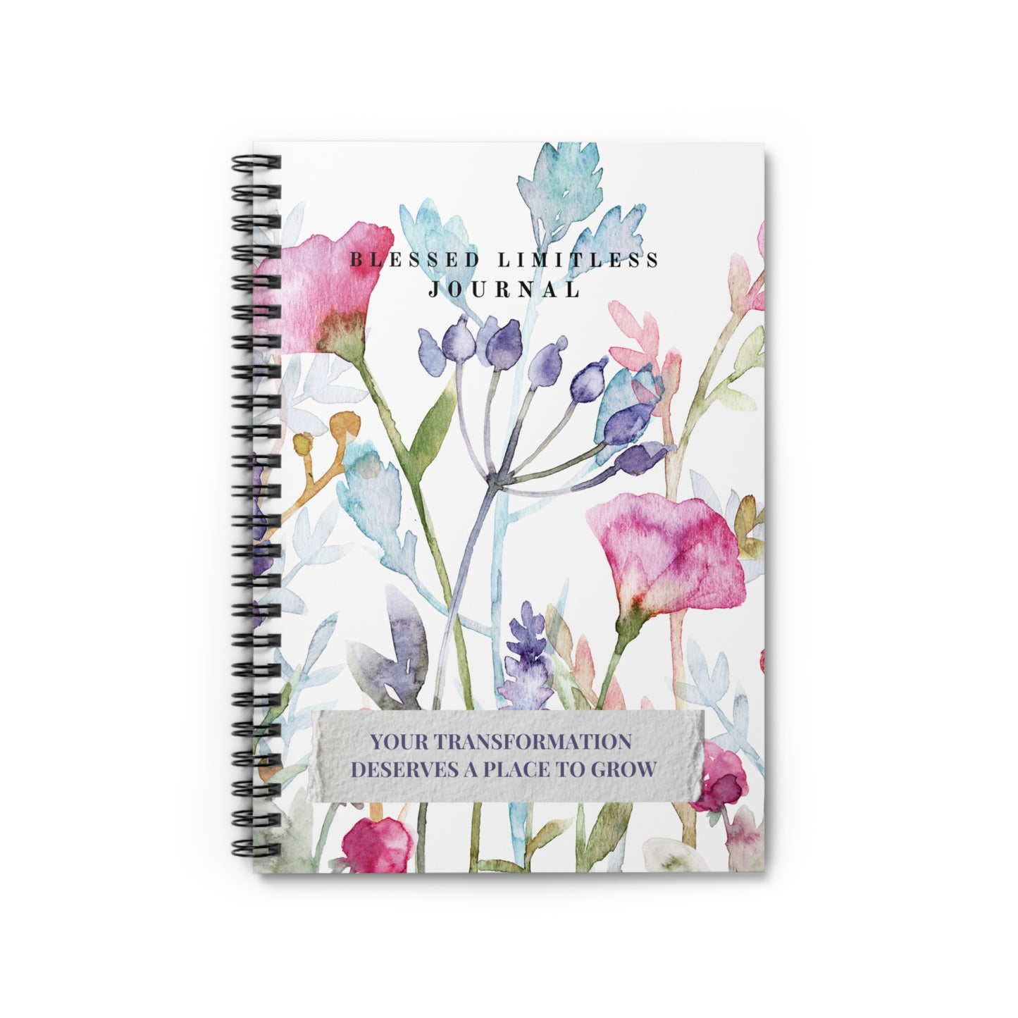 Growing My Transformation: A Watercolor Floral Journal for Personal Growth & Self-Reflection