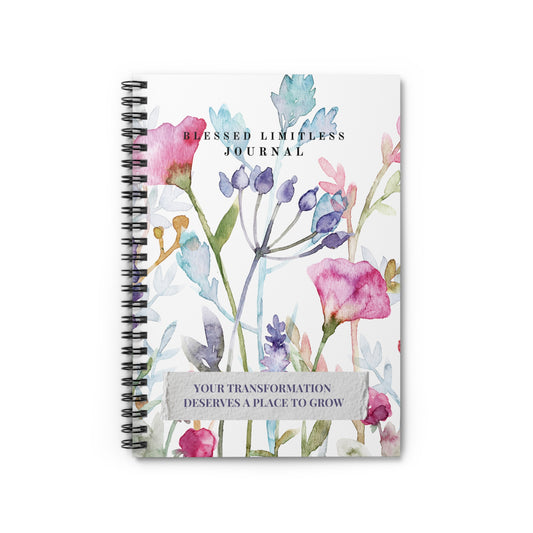 Growing My Transformation: A Watercolor Floral Journal for Personal Growth & Self-Reflection