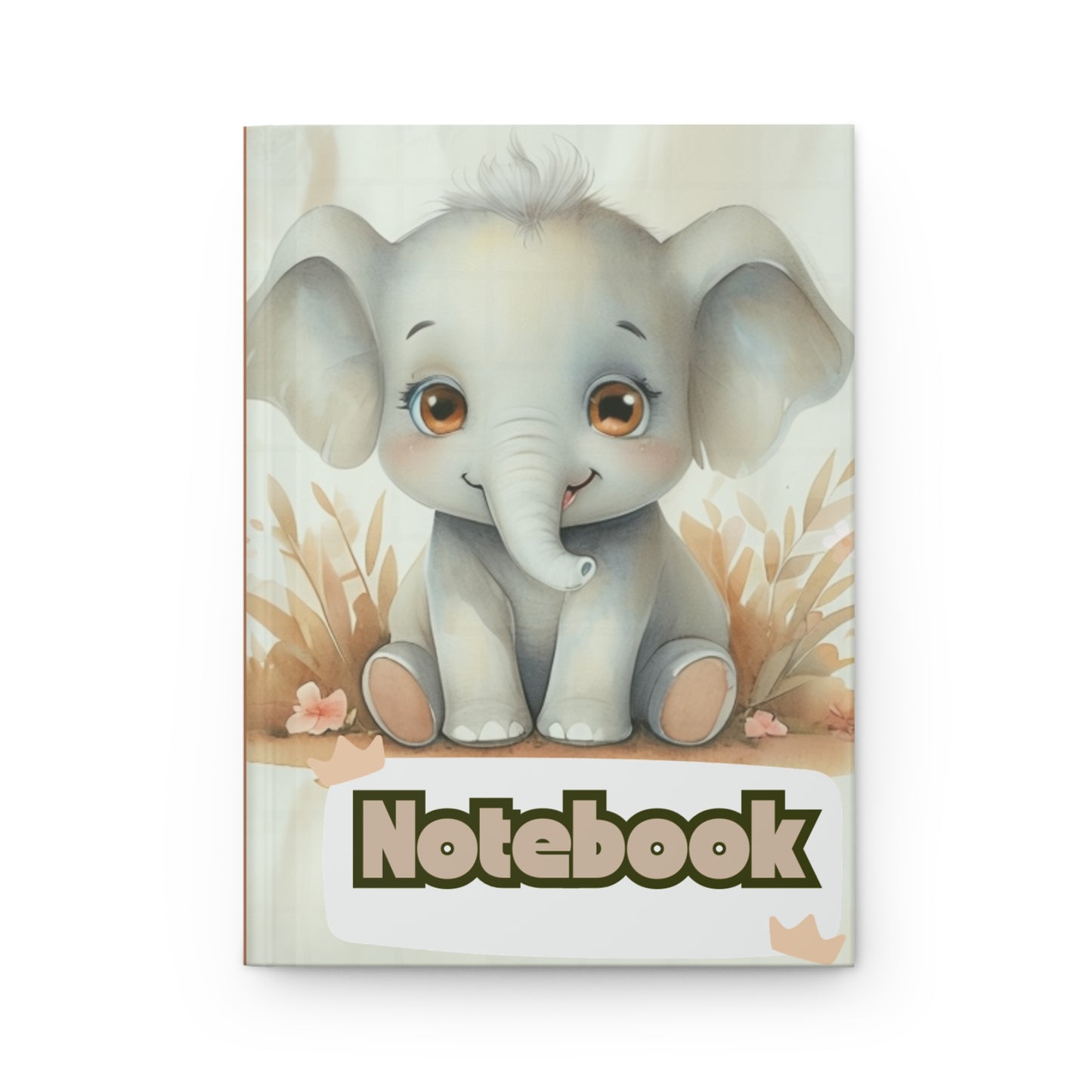 Baby Elephant Hardcover Journal