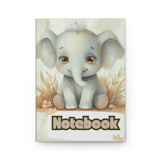 Baby Elephant Hardcover Journal