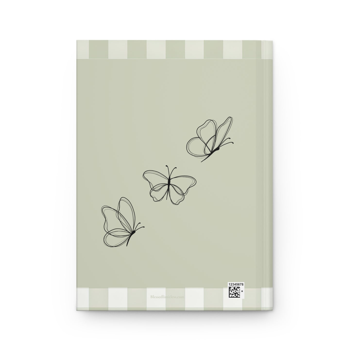 Whispers While I Wait For You Journal — Hardcover Butterfly Notebook