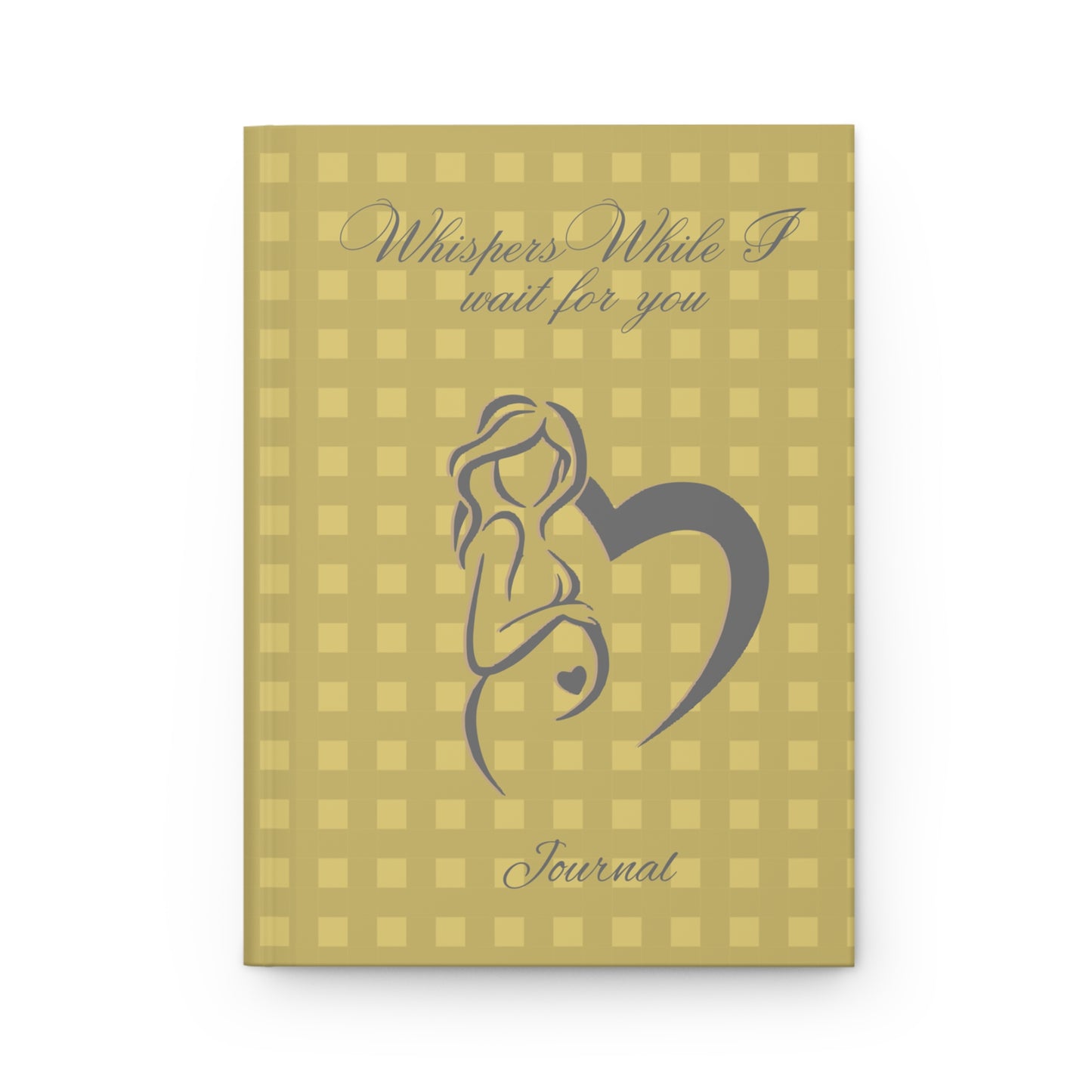 Pregnancy Journal Hardcover — "Whispers While I Wait for You" Maternity Keepsake