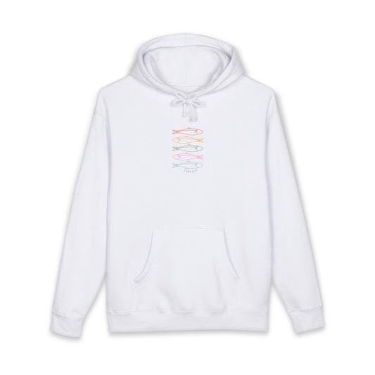 "Fisher of Men" Christian Hoodie – Faith-Based Graphic Pullover -Unisex Heavyweight Hooded Sweatshirt