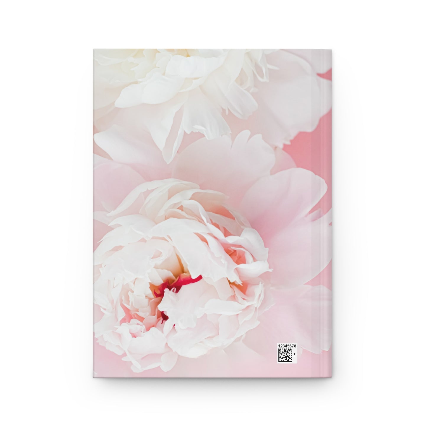Pale Pink Rose Hardcover Journal — 'Journal' Soft Matte Notebook