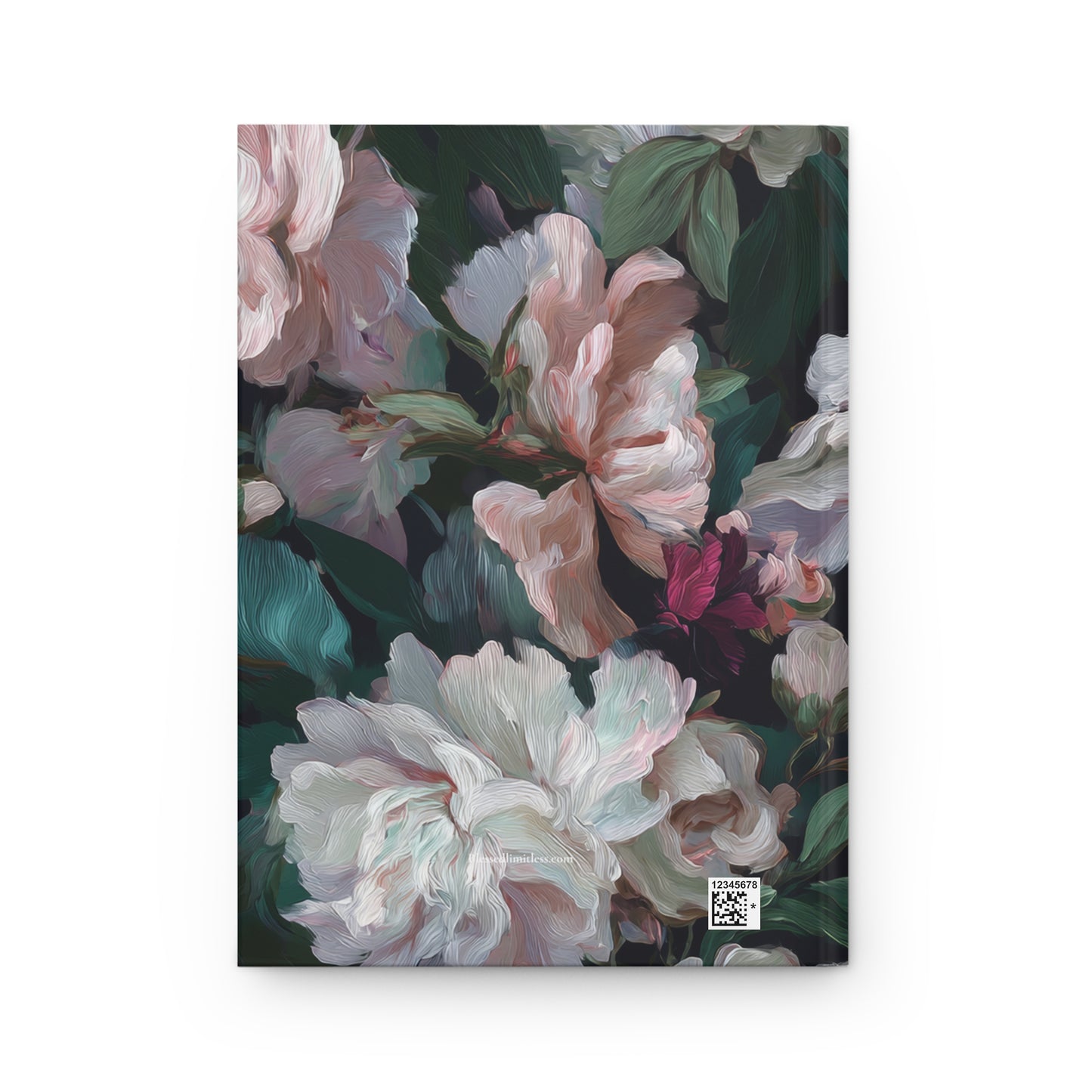 'Dearest Diary, We Meet Again'-Hardcover Journal —  Floral Keepsake Notebook