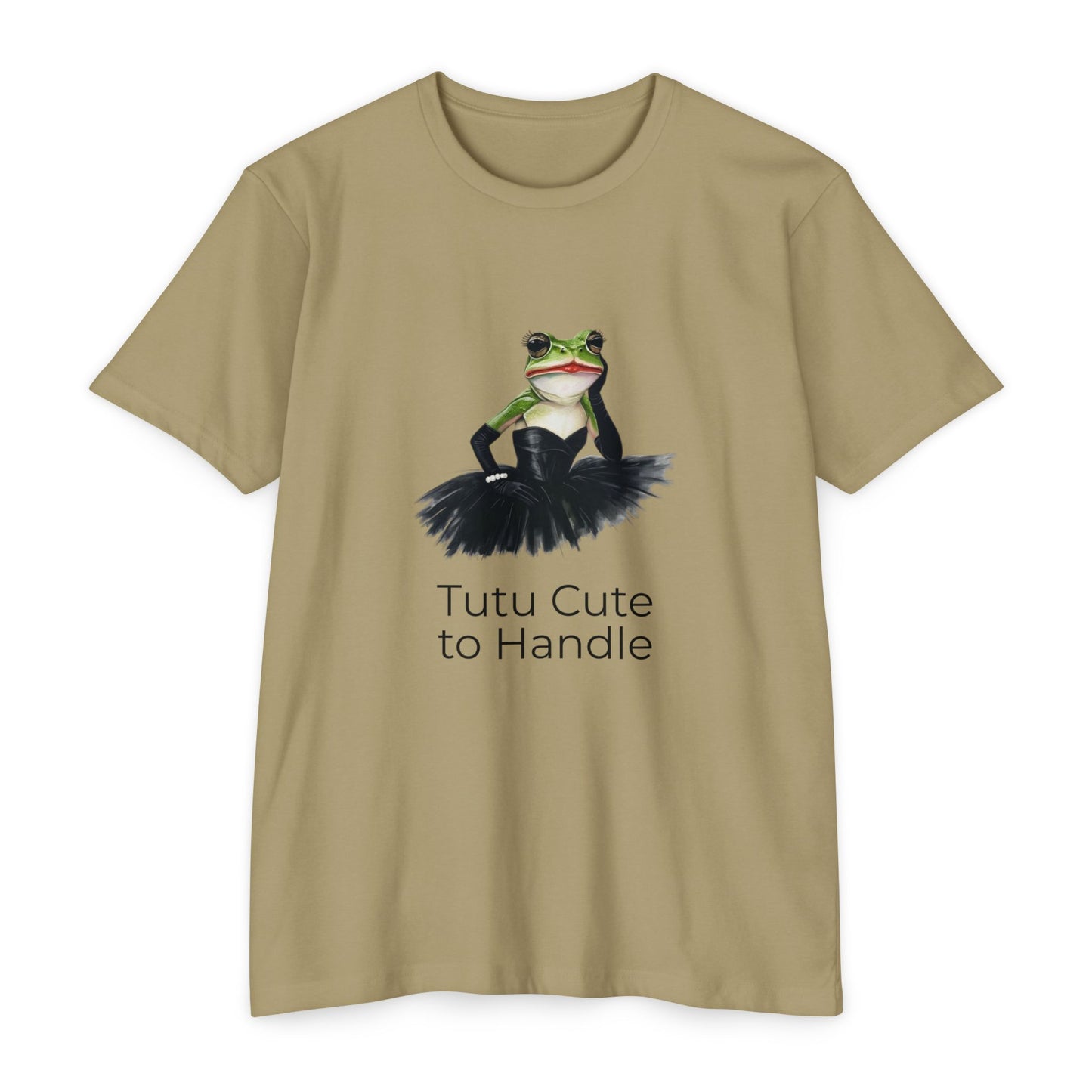 Tutu Cute to Handle Frog T-Shirt | Frog in Tutu Illustration Tee