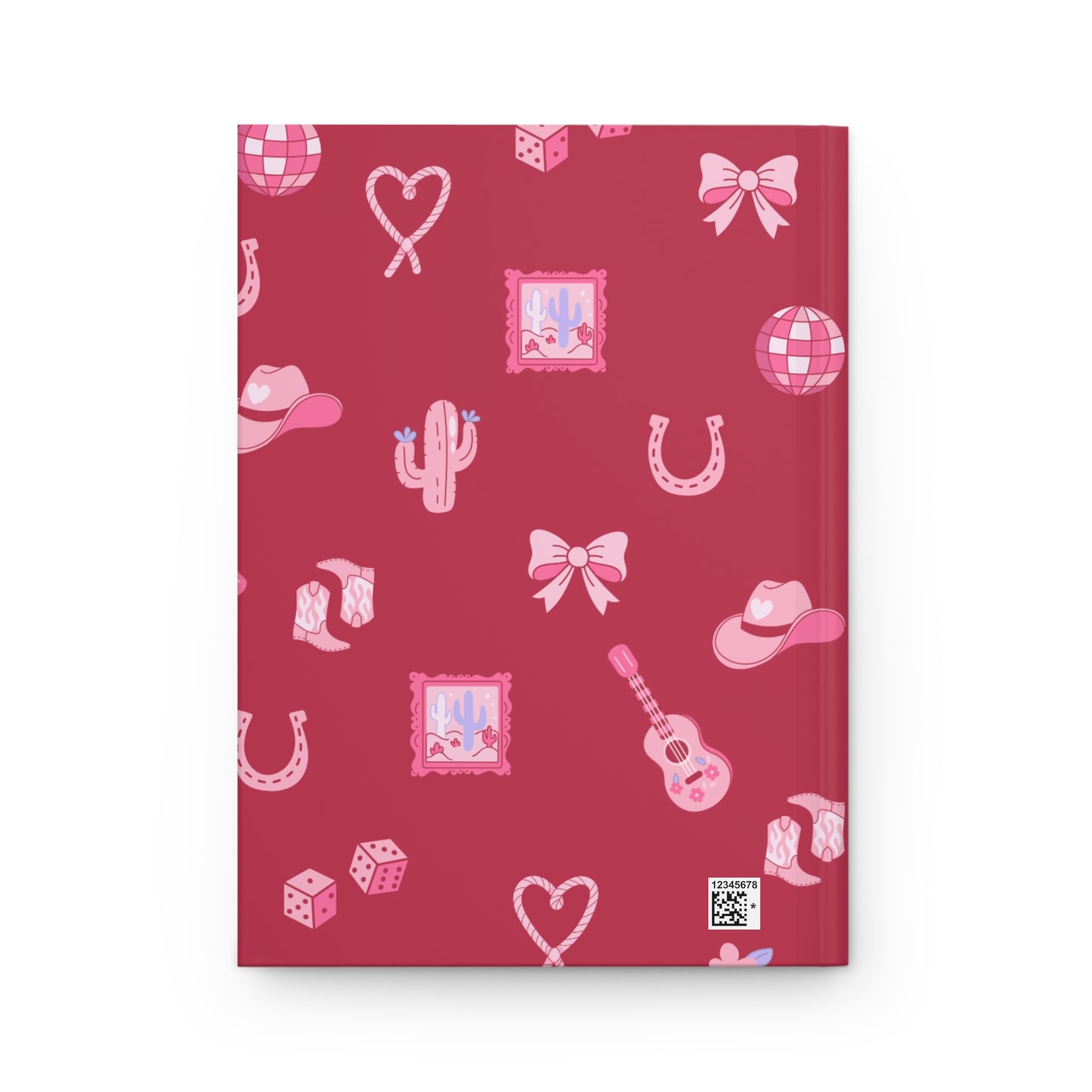 Pink Cowgirl Disco Hardcover Journal — "Whispers of a Cowgirl"