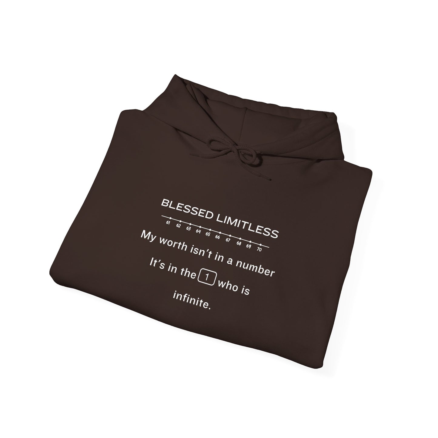 My Worth Is Not in a Number Hoodie – Faith Identity Statement Unisex Heavy Blend™ Hooded Sweatshirt