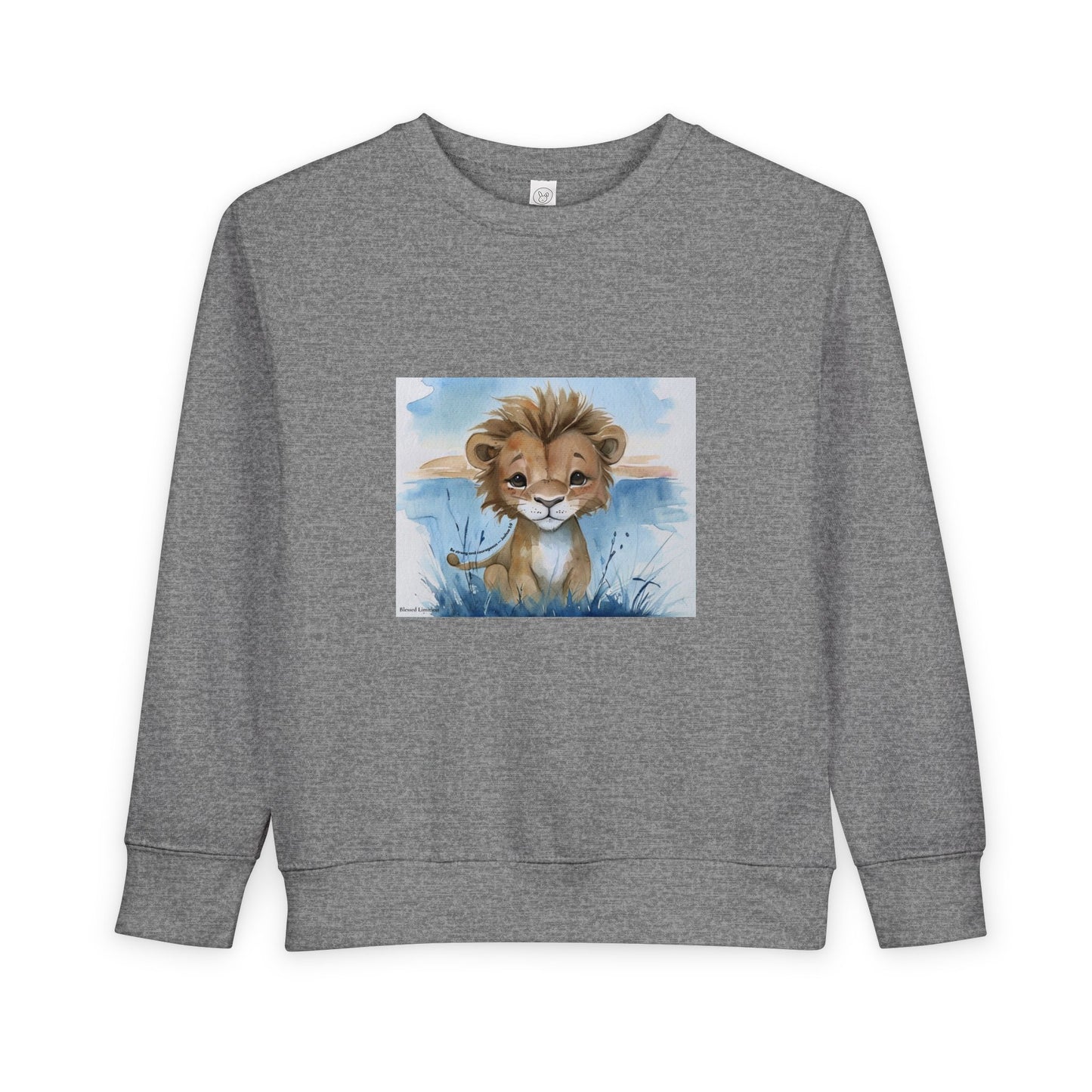 Kids “Be Strong & Courageous” Lion Shirt – Joshua 1:9 Toddler Sweatshirt