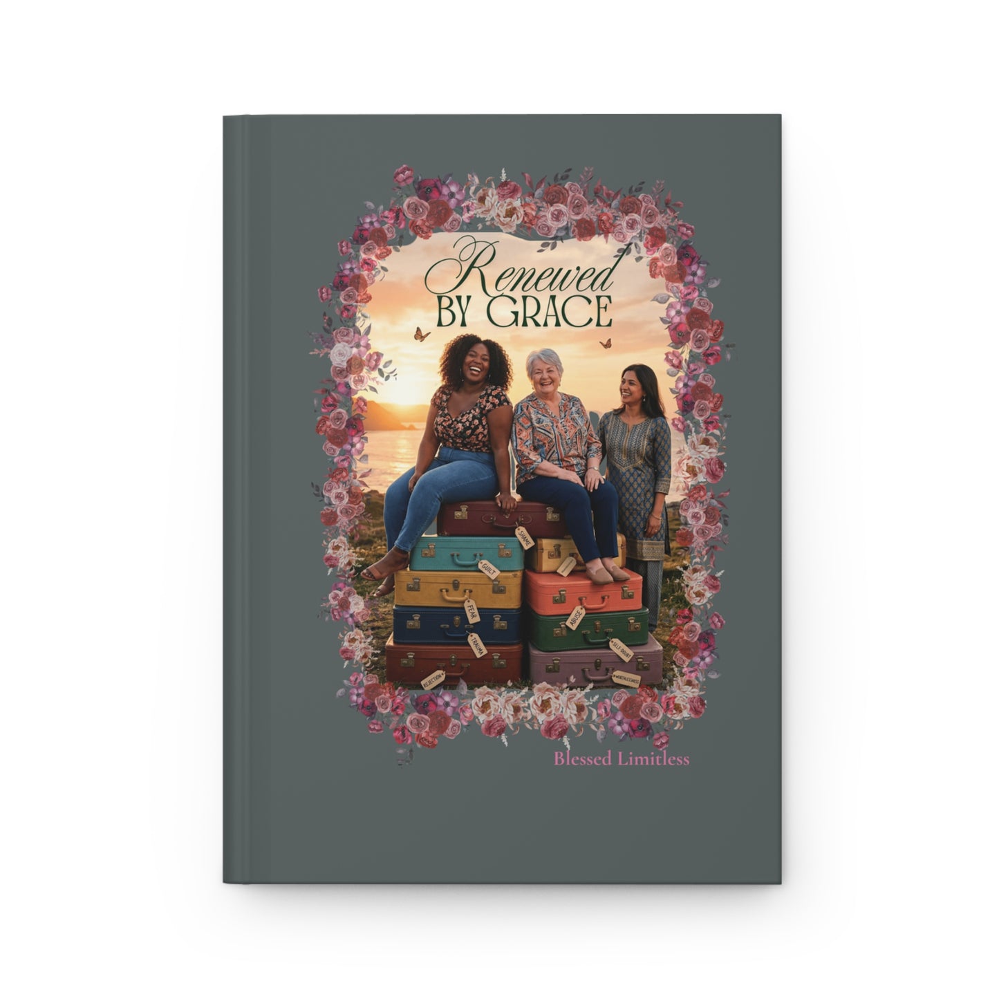 Renewed by Grace Hardcover Journal — Prayer & Reflection Notebook