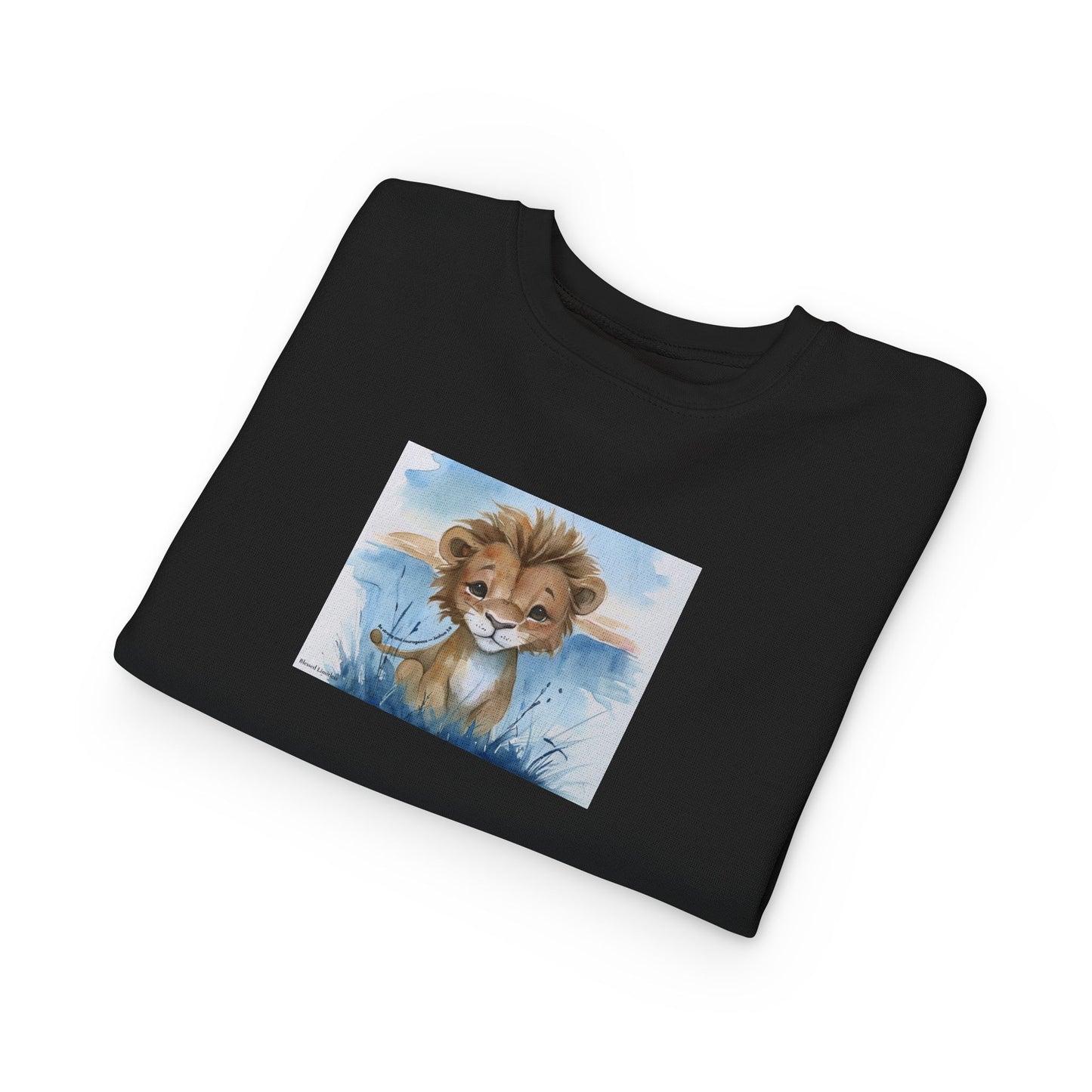 Kids “Be Strong & Courageous” Lion Shirt – Joshua 1:9 Toddler Sweatshirt