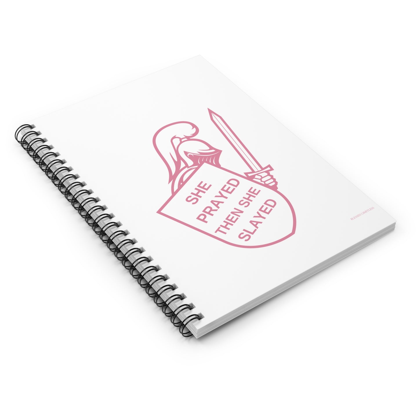 She Prayed and Then She Slayed Journal – Warrior Faith Notebook