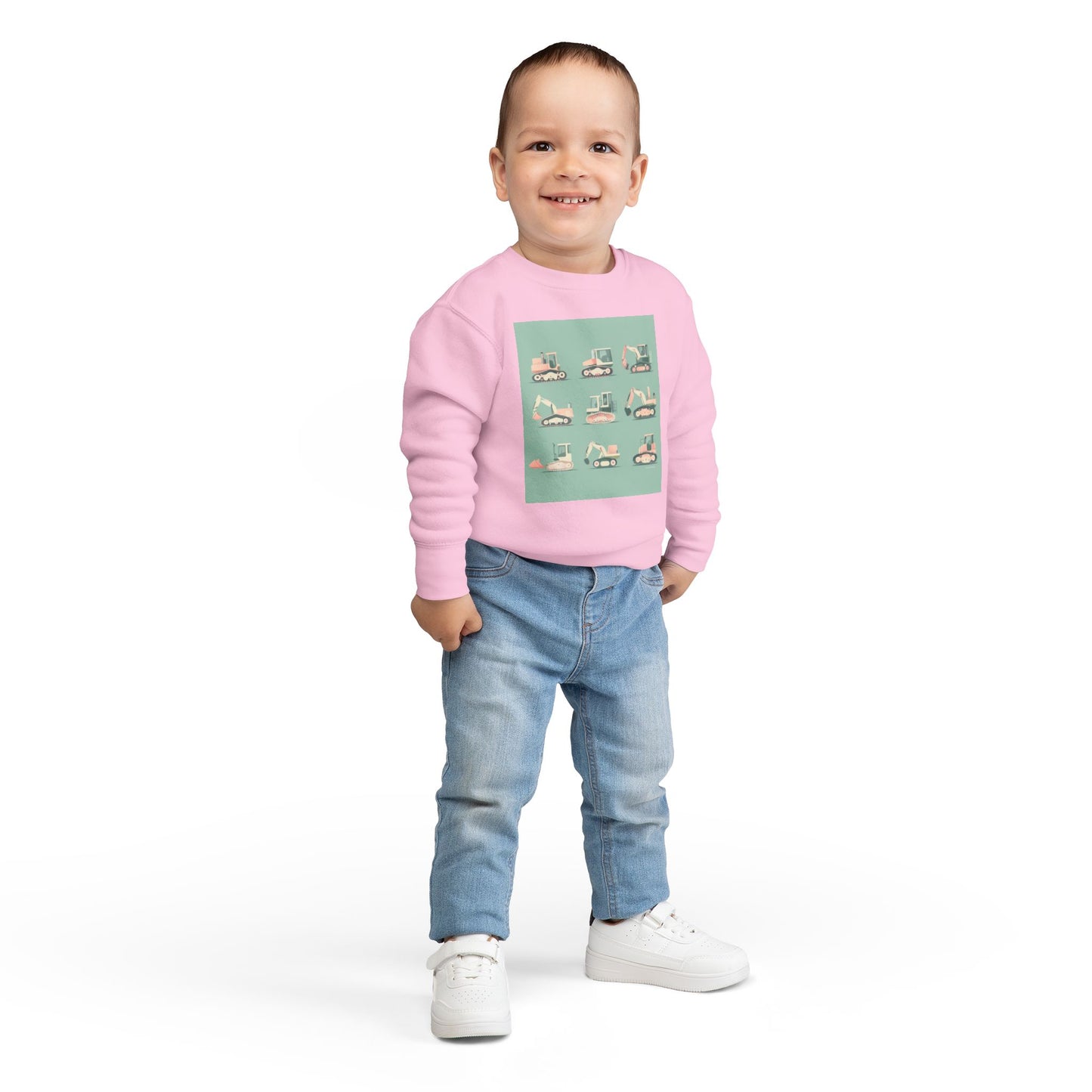 Digger Sweatshirt – Fun Construction Design Toddler Sweatshirt