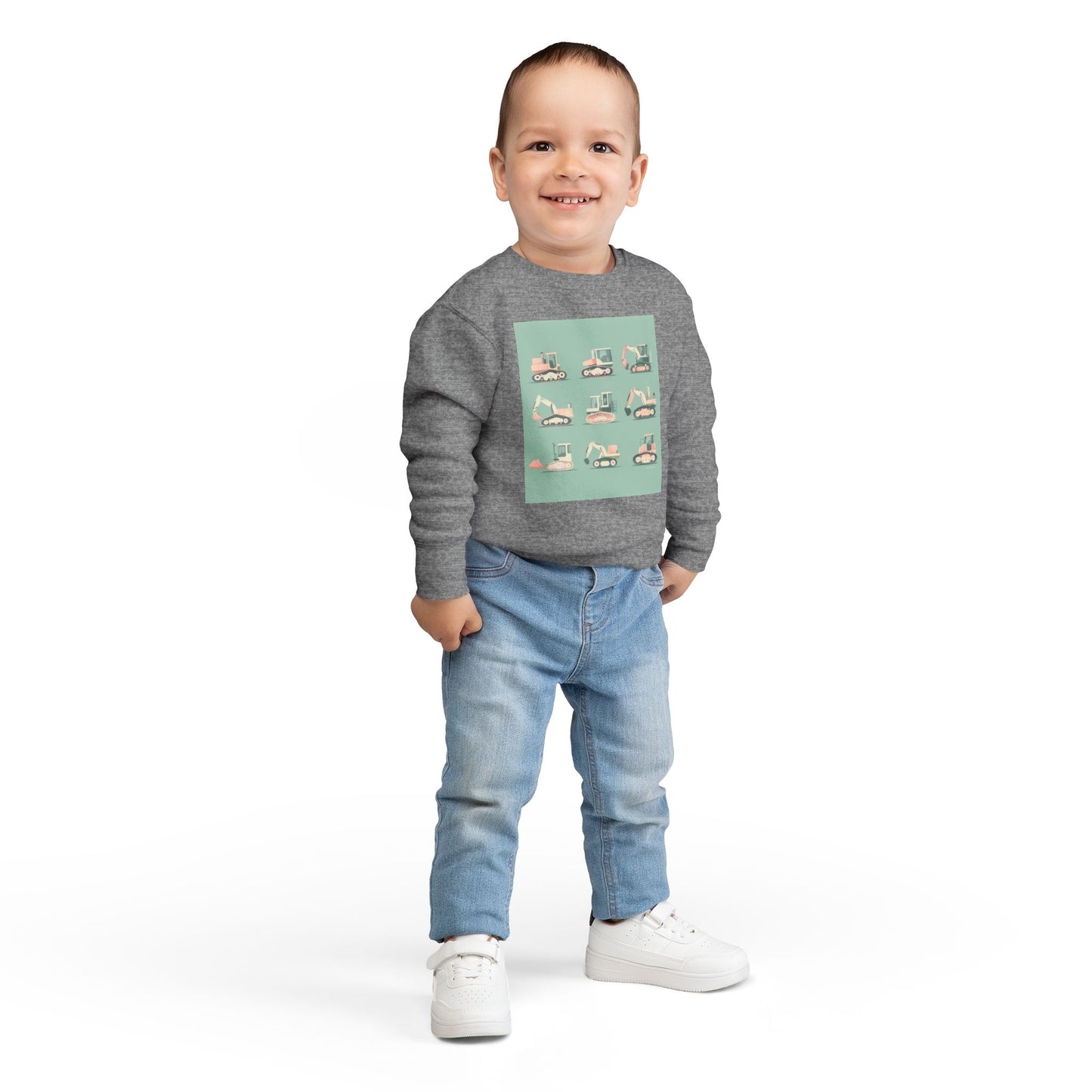Digger Sweatshirt – Fun Construction Design Toddler Sweatshirt