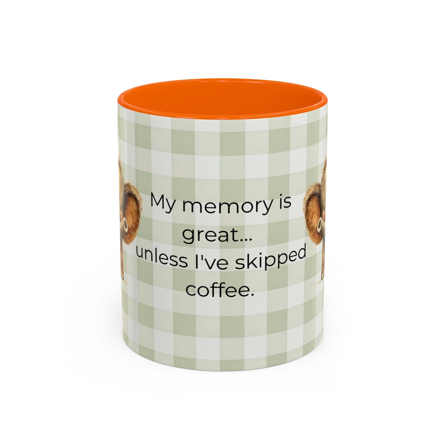 Funny Coffee Quote Elephant Mug | Accent Coffee Mug 11oz 15oz