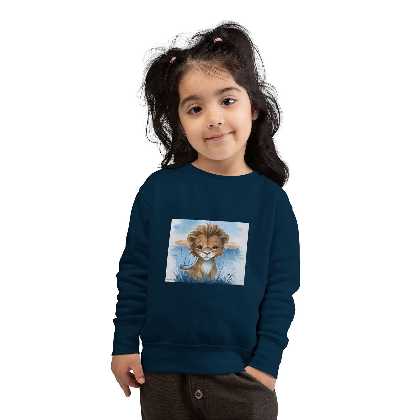 Kids “Be Strong & Courageous” Lion Shirt – Joshua 1:9 Toddler Sweatshirt