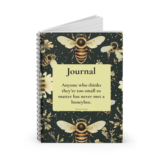 Bee Journal – Small but Mighty Spiral Notebook - Ruled Line