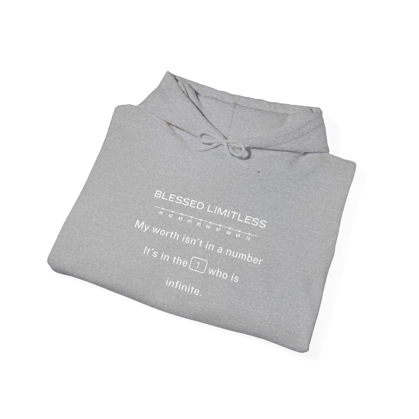 My Worth Is Not in a Number Hoodie – Faith Identity Statement Unisex Heavy Blend™ Hooded Sweatshirt