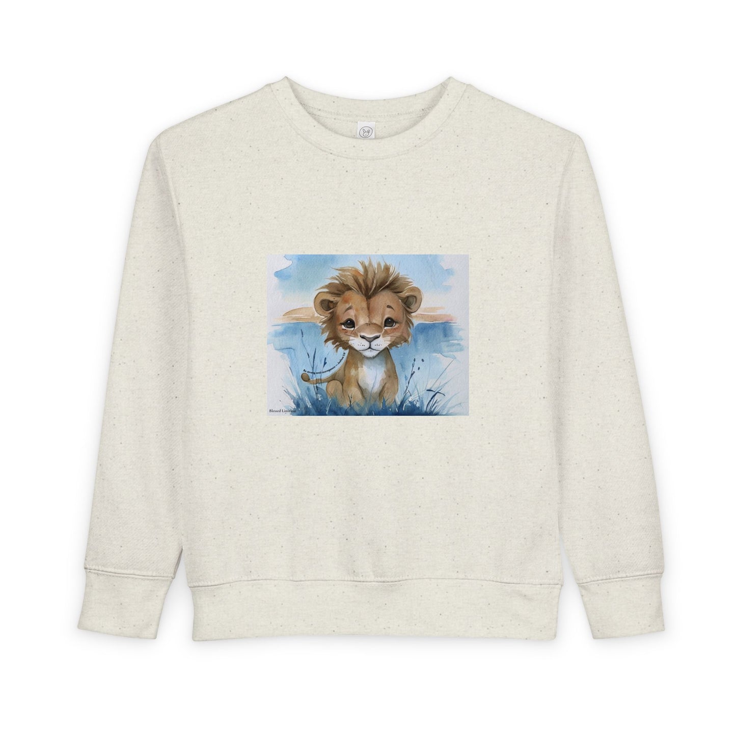 Kids “Be Strong & Courageous” Lion Shirt – Joshua 1:9 Toddler Sweatshirt