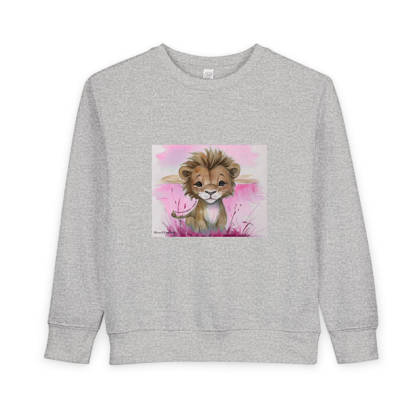 Kids “Be Strong & Courageous” Lion Shirt – Joshua 1:9  Toddler Sweatshirt