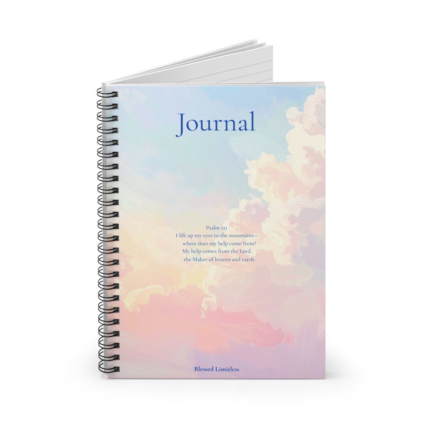 Water coloured clouds Spiral Notebook - Ruled Line
