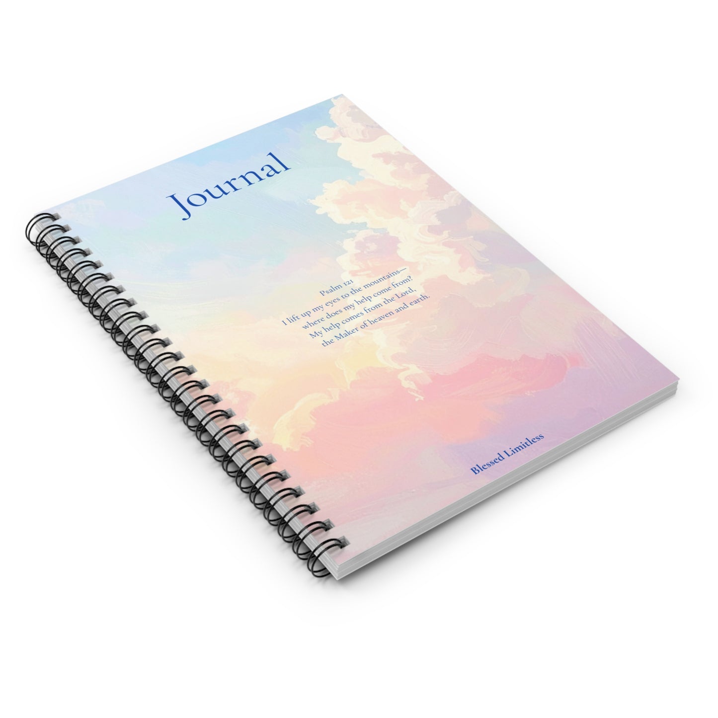 Water coloured clouds Spiral Notebook - Ruled Line