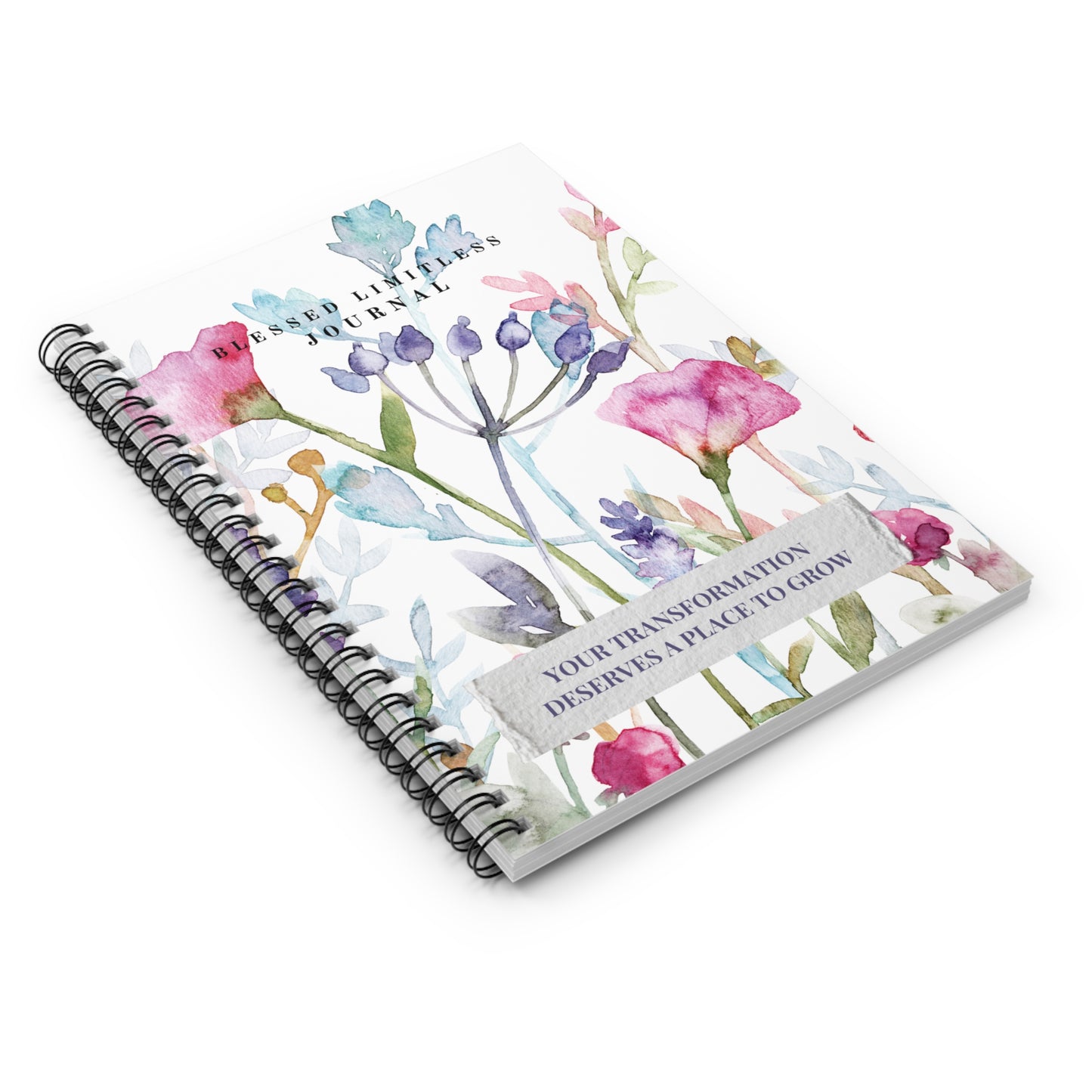 Growing My Transformation: A Watercolor Floral Journal for Personal Growth & Self-Reflection