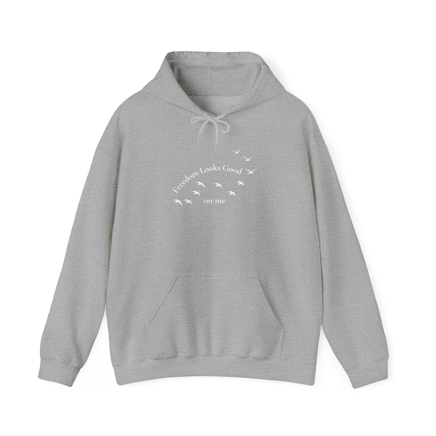 Freedom Looks Good on Me Hoodie – A Bold Faith & Confidence Statement Unisex Heavy Blend™ Hooded Sweatshirt
