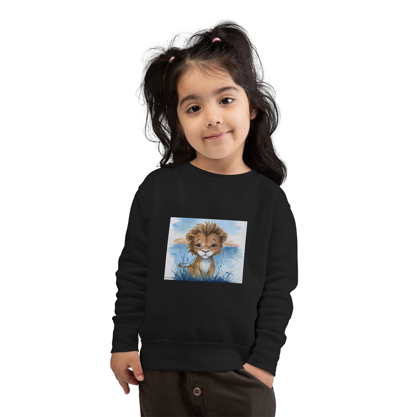 Kids “Be Strong & Courageous” Lion Shirt – Joshua 1:9 Toddler Sweatshirt