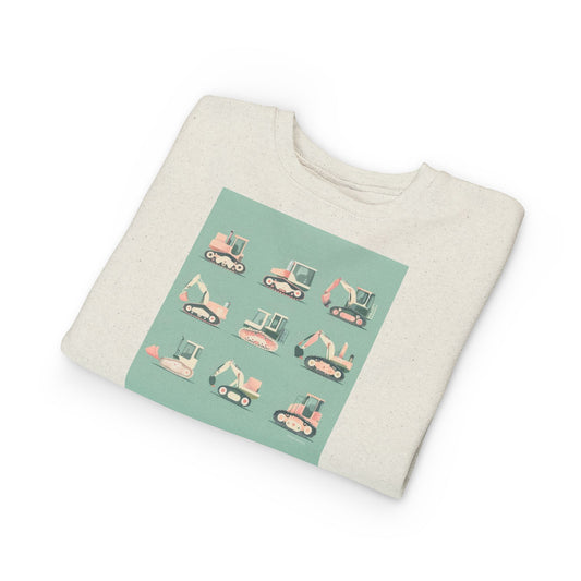 Digger Sweatshirt – Fun Construction Design Toddler Sweatshirt